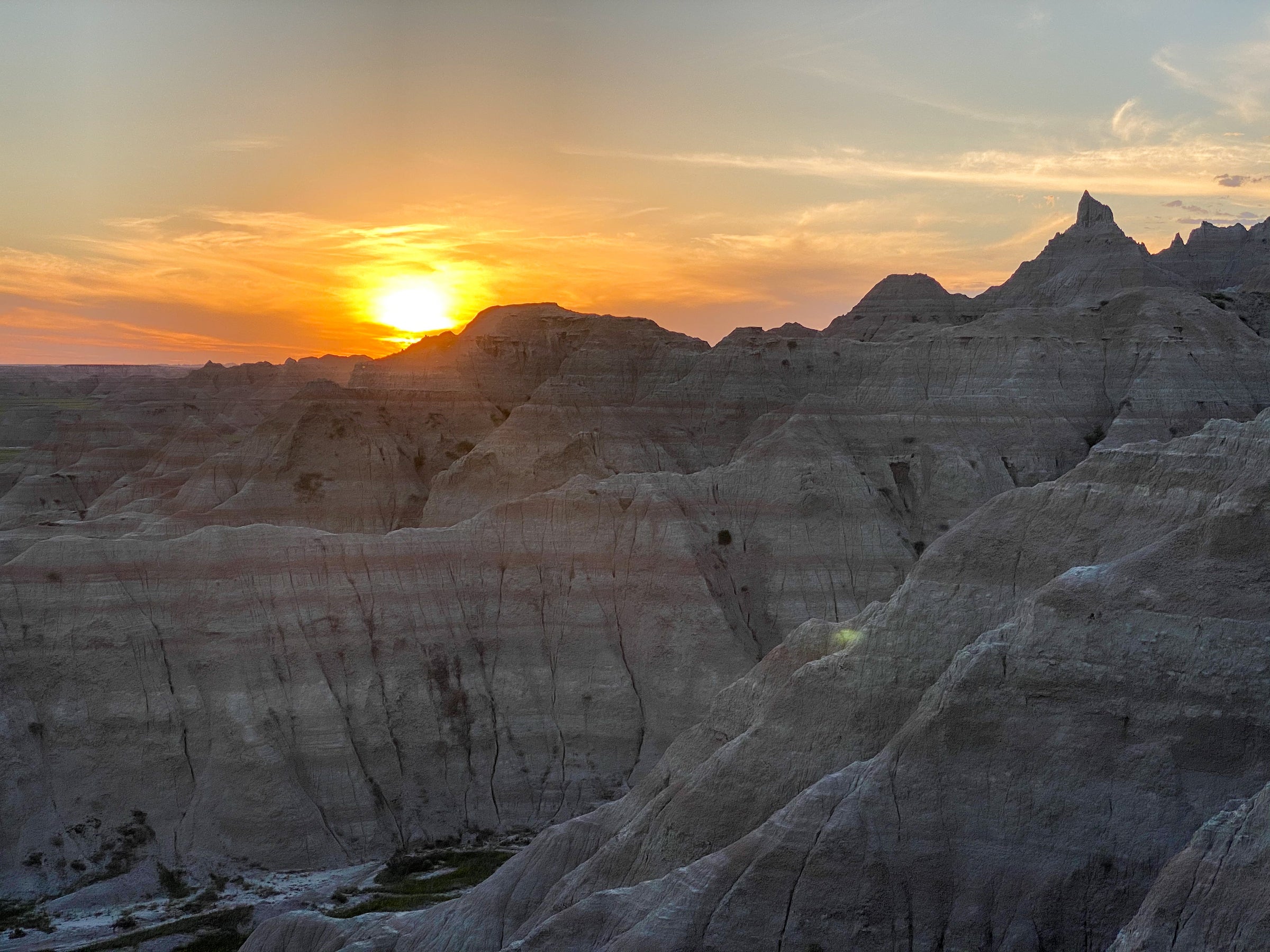 Badlands sunset
