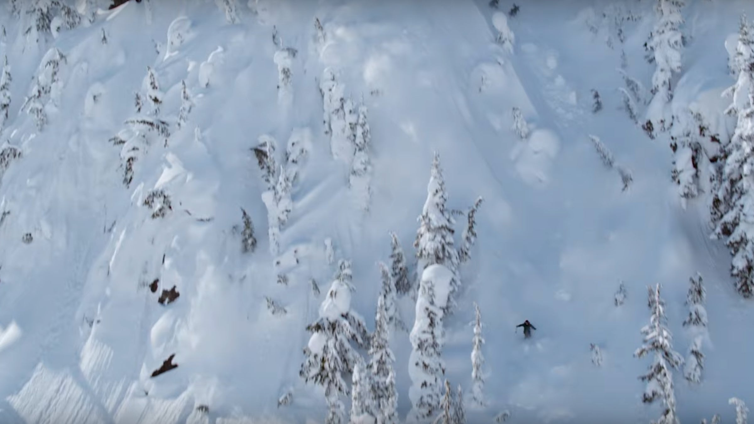 As he exited the gully, he collided with the debris and was swept sideways into the trees and beneath the snow’s surface.