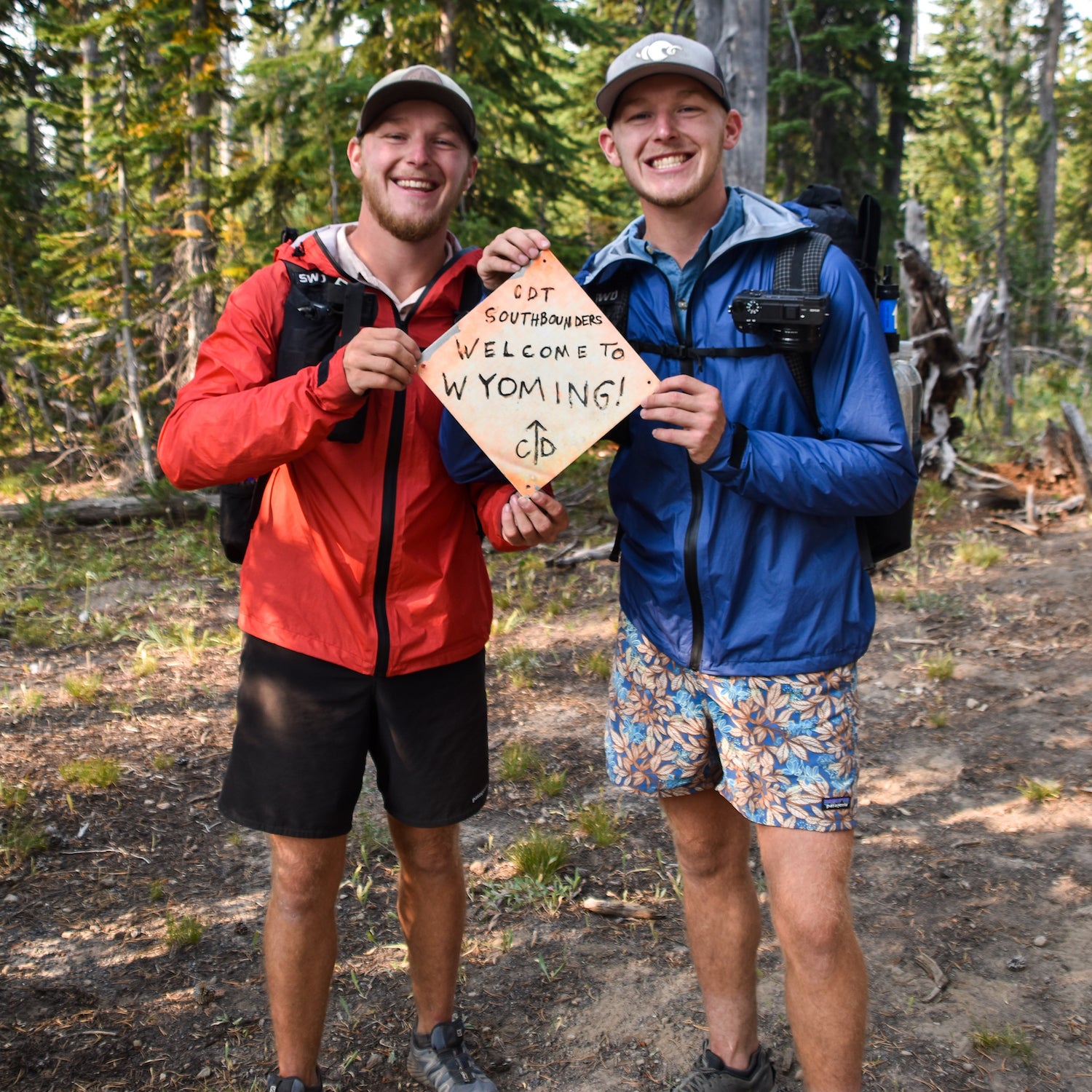 Landen (left) and Garrett (right) Napier on the Continental Divide Trail
