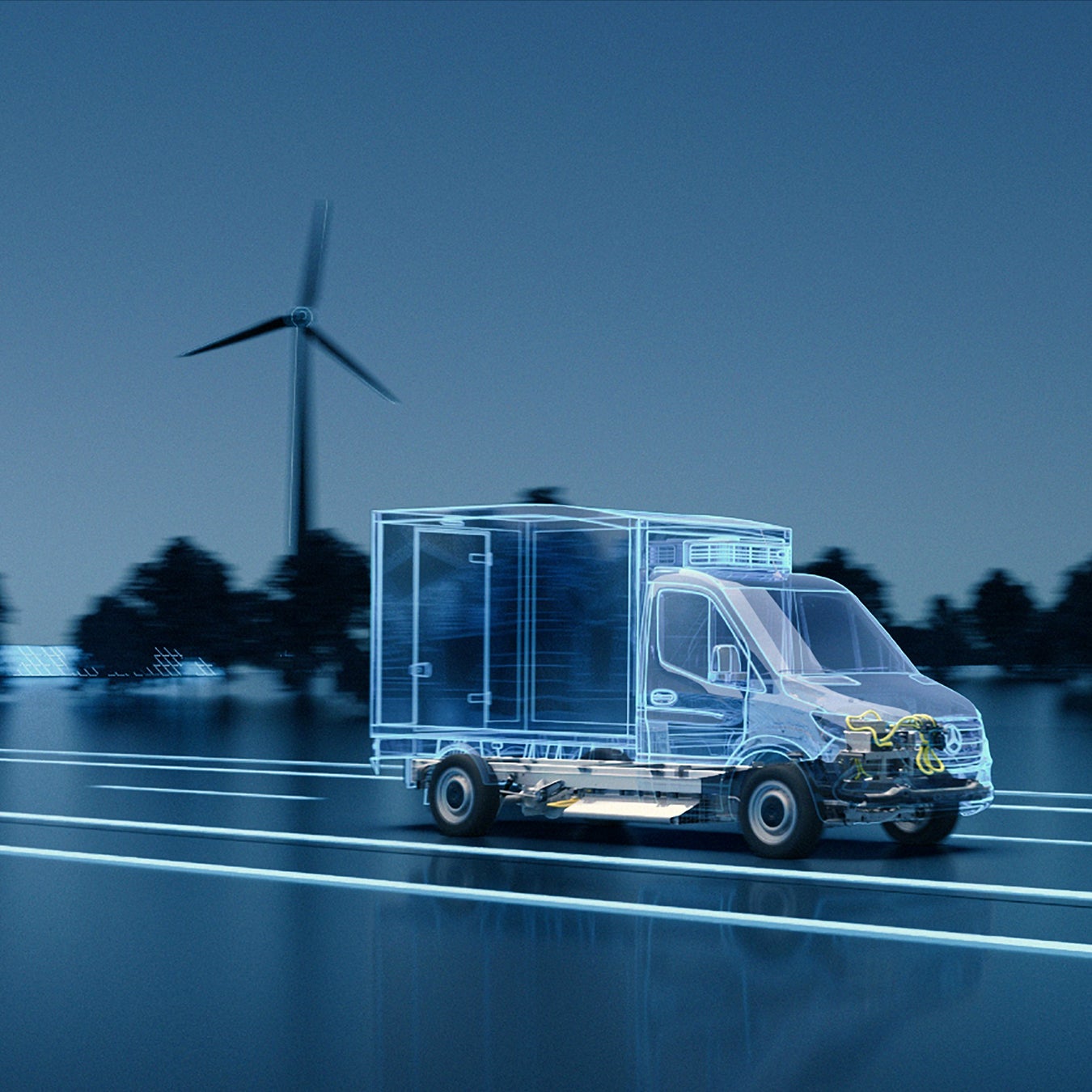 Arriving in late 2023, the all-new Sprinter will ride on a platform designed to accommodate both electric and internal-combustion power trains.