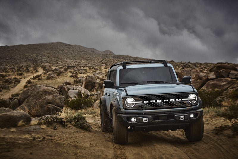 The Bronco is a midsize, body-on-frame SUV similar in size to rivals like the four-door Jeep Wrangler and the Toyota 4Runner. It’ll be more capable than either.