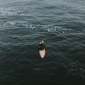 Surfer In Ocean