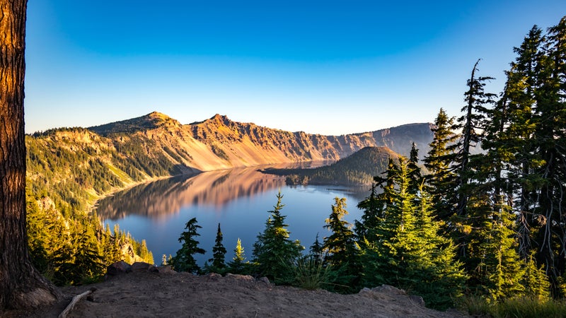 Crater Lake National Park at Sunrise