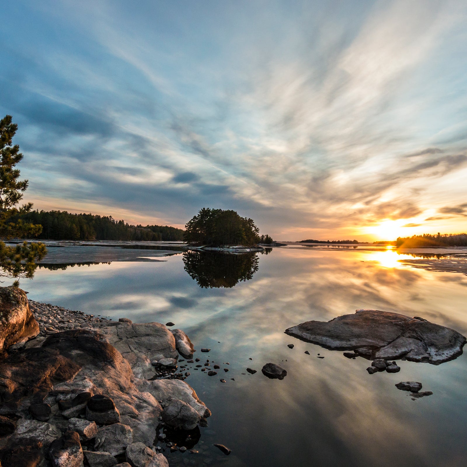 Sunset at Voyageurs National Park