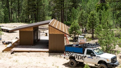 Part of the Aquarius Trail Hut System