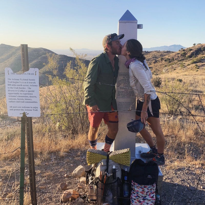 Magpie (right) and Constantine on the Arizona Trail