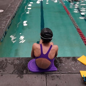 A proposed ban on transgender athletes playing female school sports in Utah would affect transgender girls like this 12-year-old swimmer.