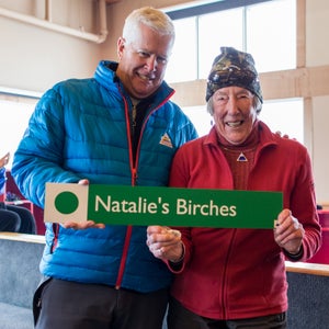 Rines Terry with John Diller, Sugarloaf’s former general manager.