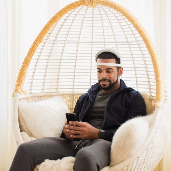 The funky-looking headband made by the company URGOtech is essentially an at-home electroencephalogram (EEG) machine.
