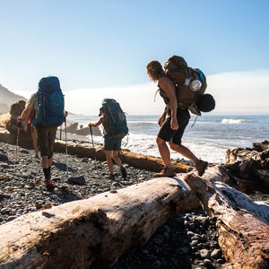 Backpackers on the Lost Coast Trail in California’s King Range National Conservation Area