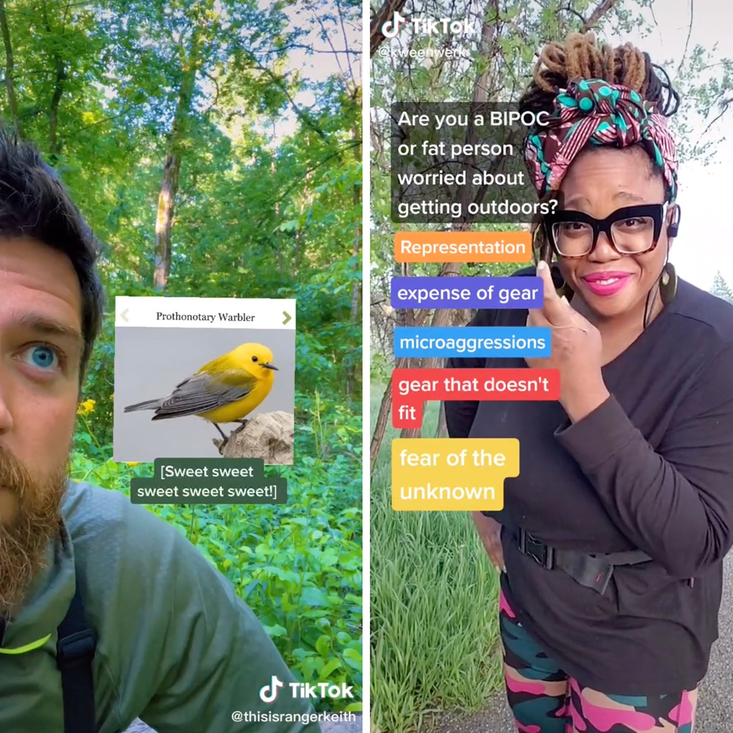 Scrolling on TikTok is an immersive experience that some creators have used to help viewers feel closer to the outdoors.