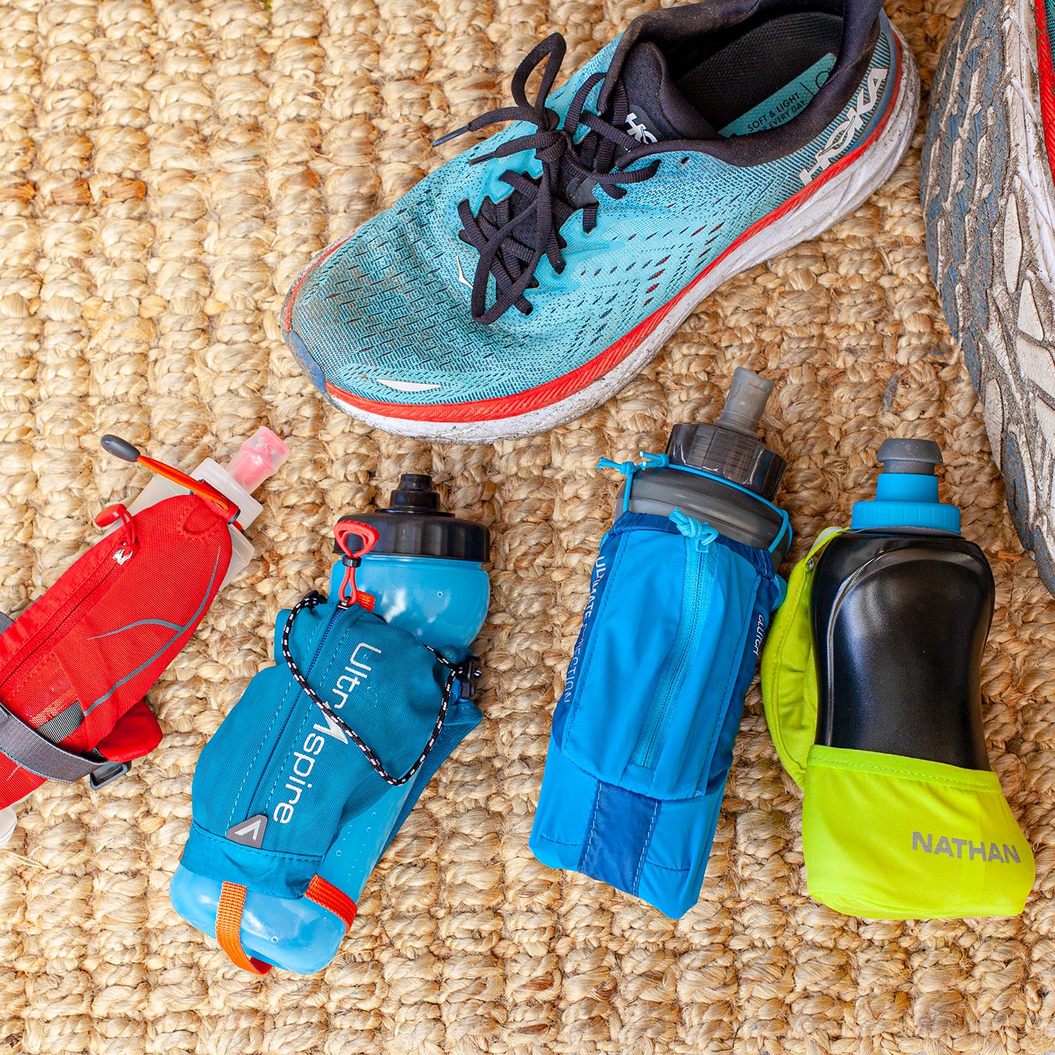You can stave off dehydration by bringing a handheld bottle.
