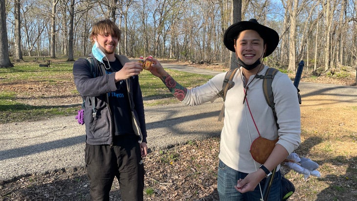 The author and Tanner