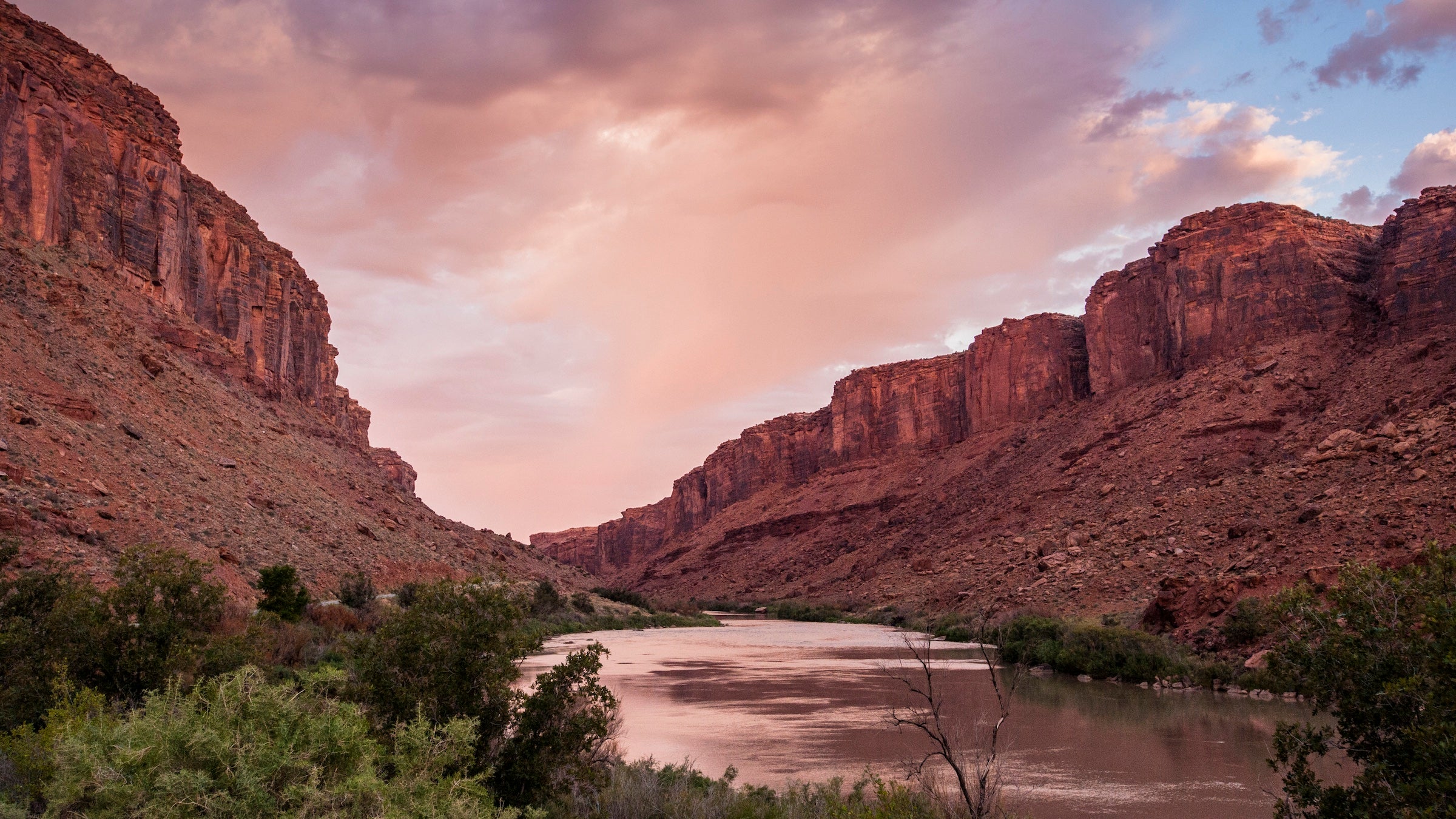 the Colorado River at sunrise