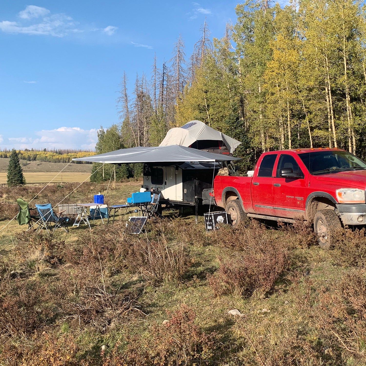 The author's hunting camp
