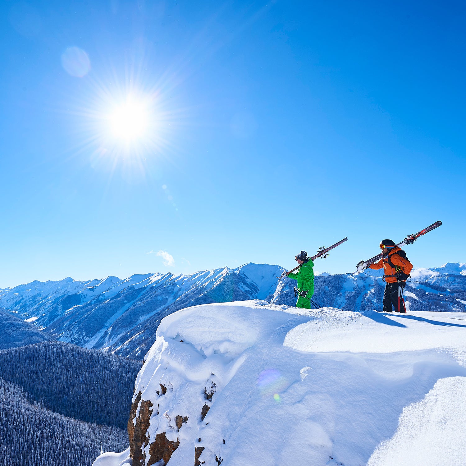 Two skiers in Aspen