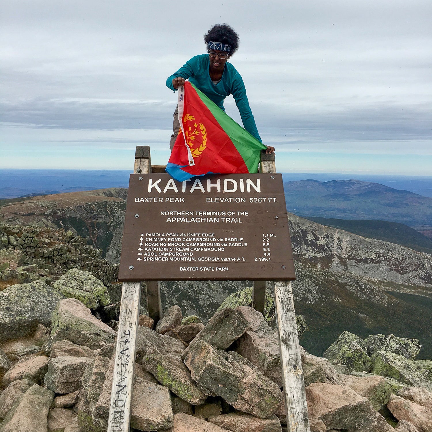 Rahawa Haile reaches the trail's end in Maine.