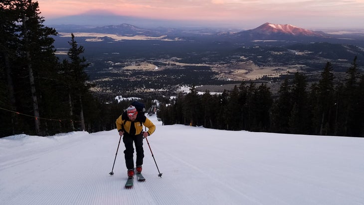uphill climb skimo