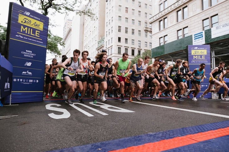 The 2018 New Balance 5th Avenue Mile.