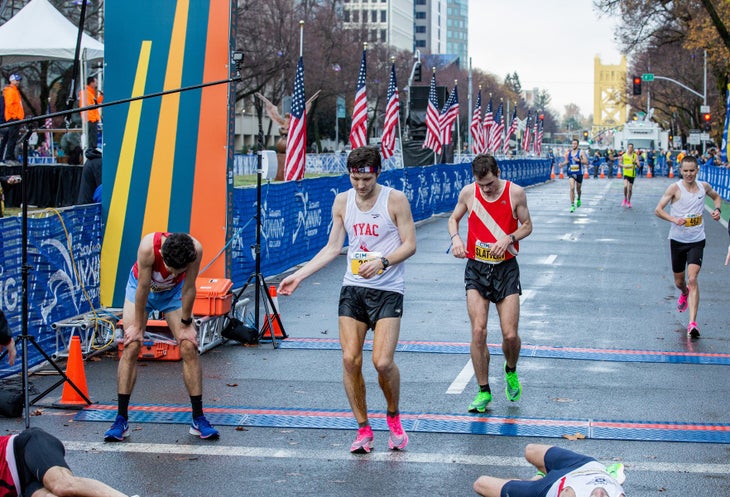 Men just missing the OTQ at CIM