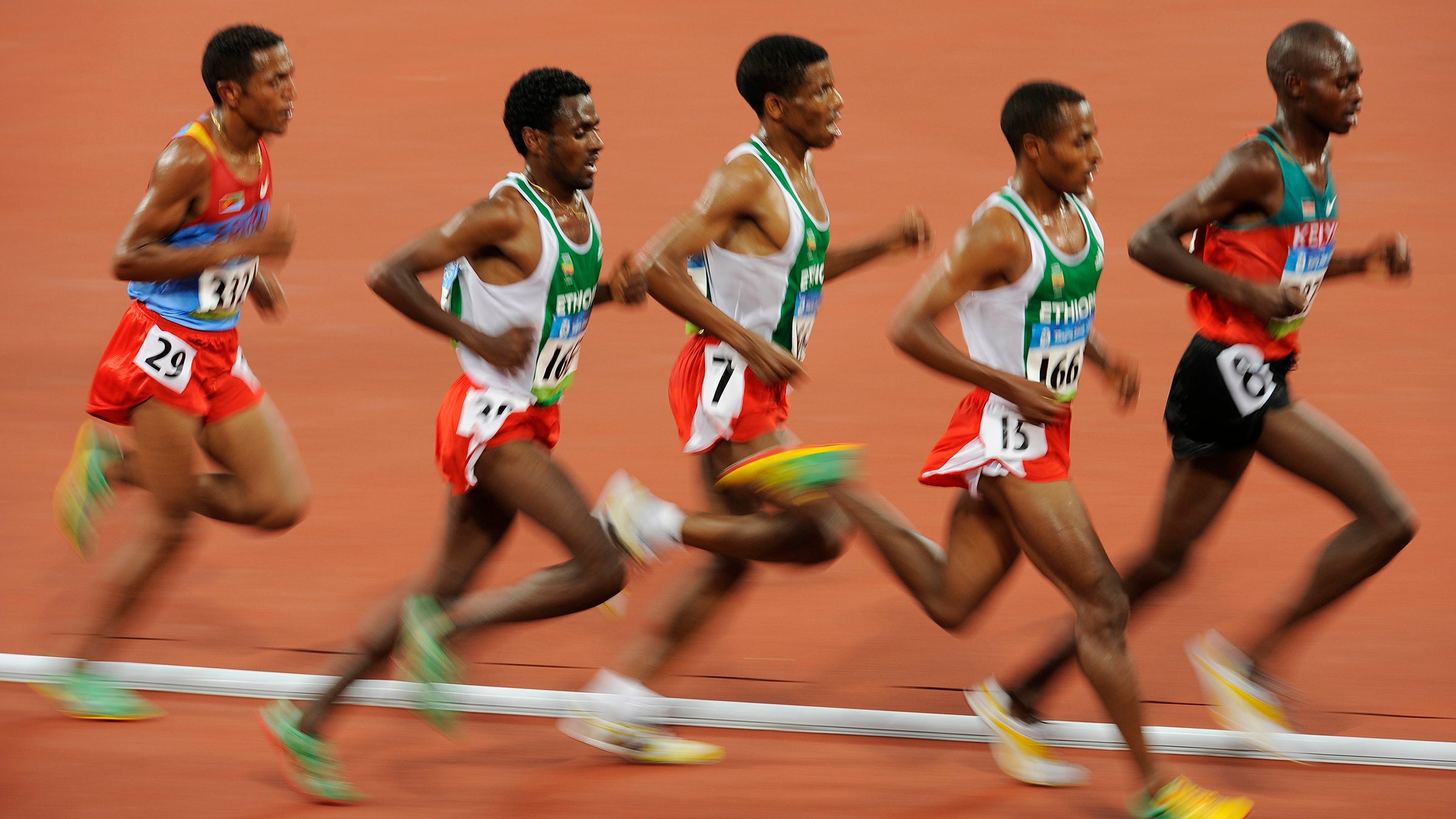 elite runner forward lean