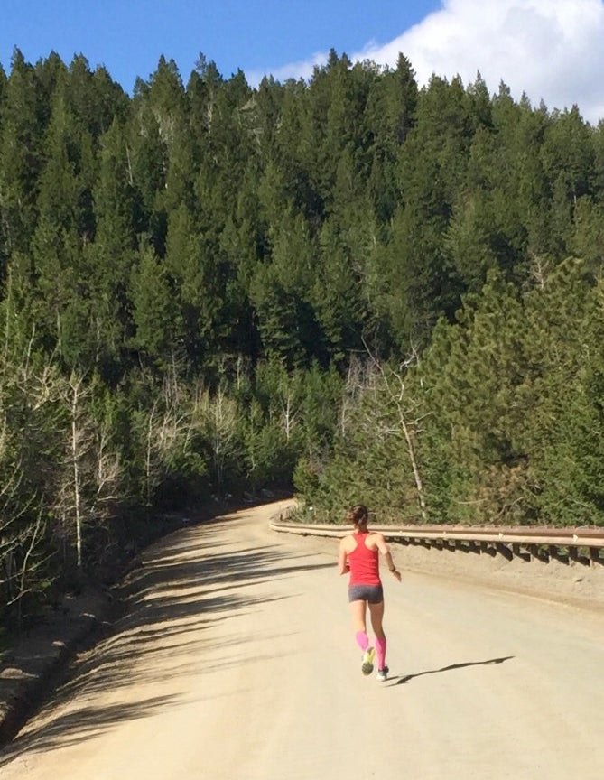 Lindsay Flanagan training in Boulder