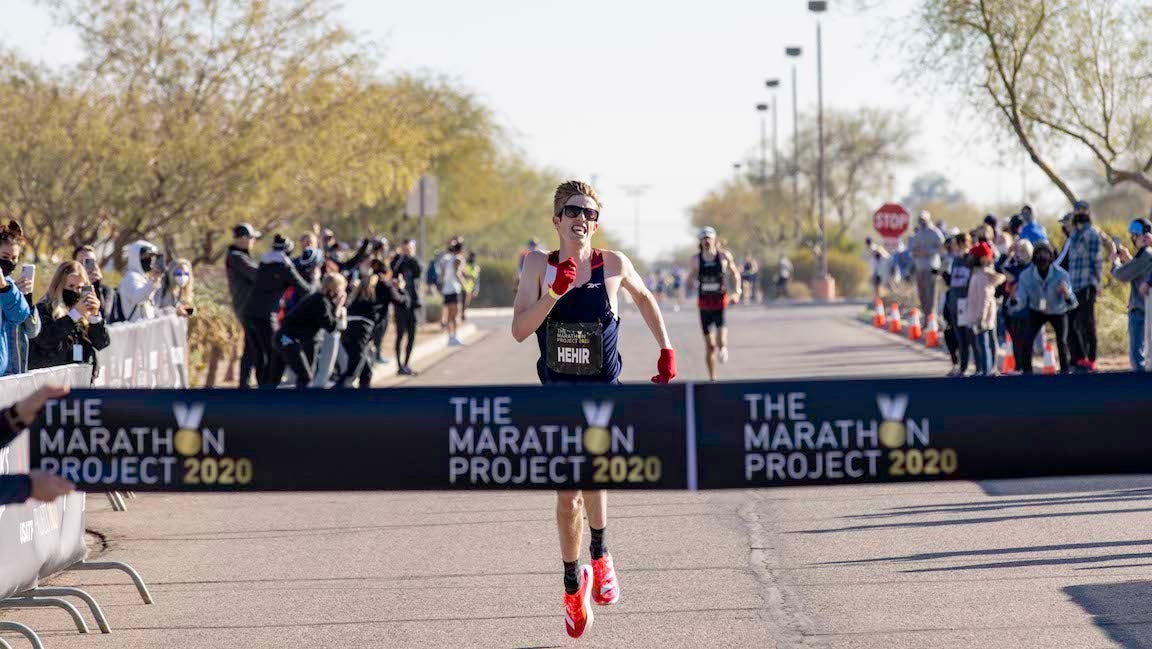 Marty Hehir winning the Marathon Project