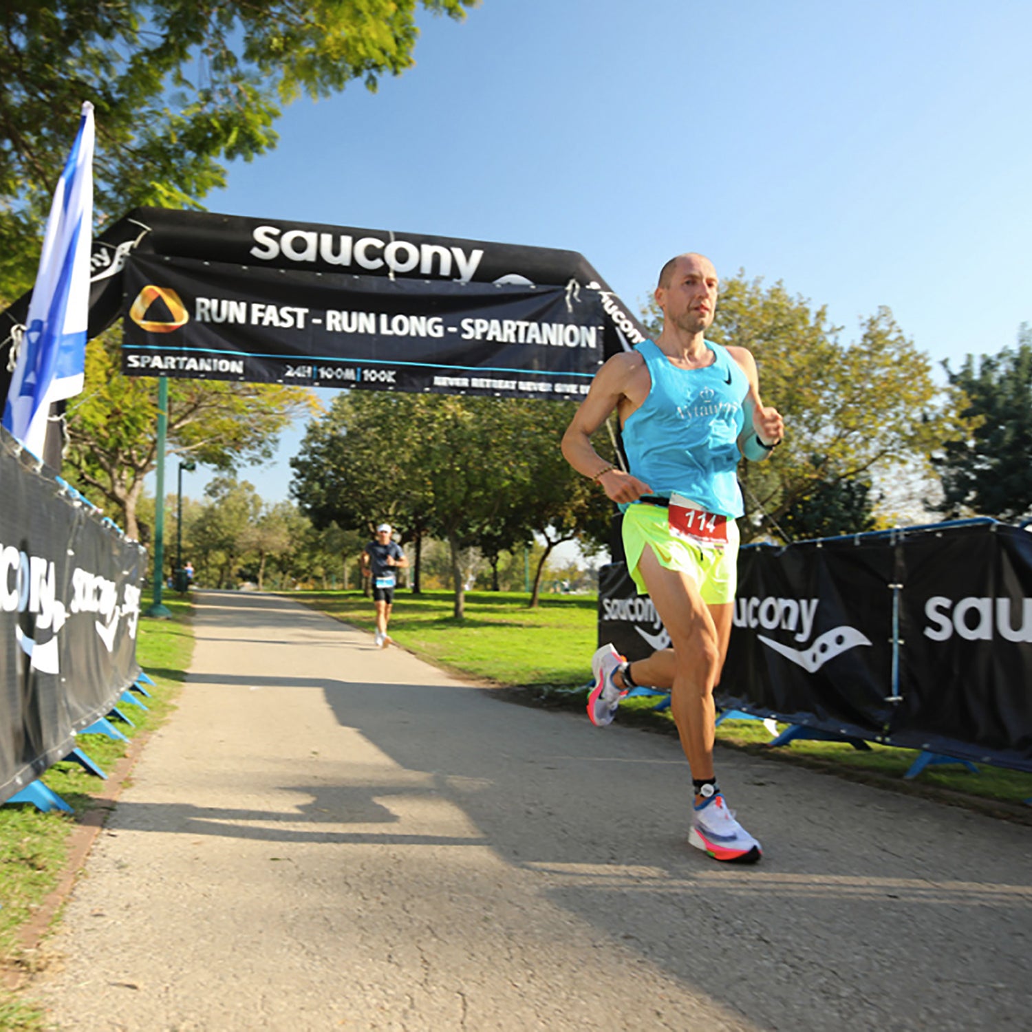 Aleksandr Sorokin at the Spartanion 12-hour race in Tel Aviv, Israel