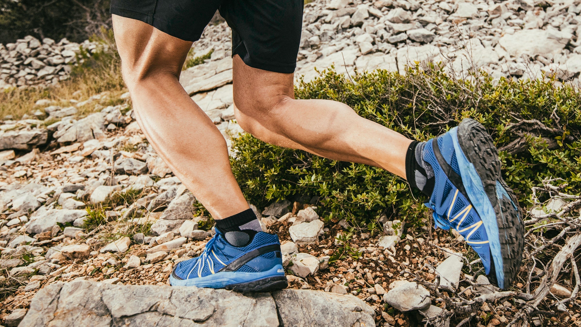 calf muscles on runner
