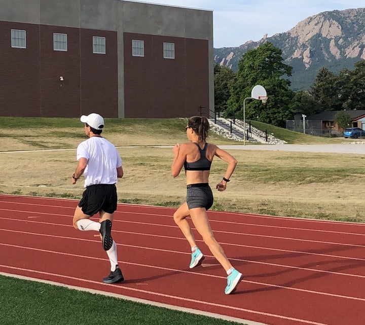 Lindsay Flanagan track workout