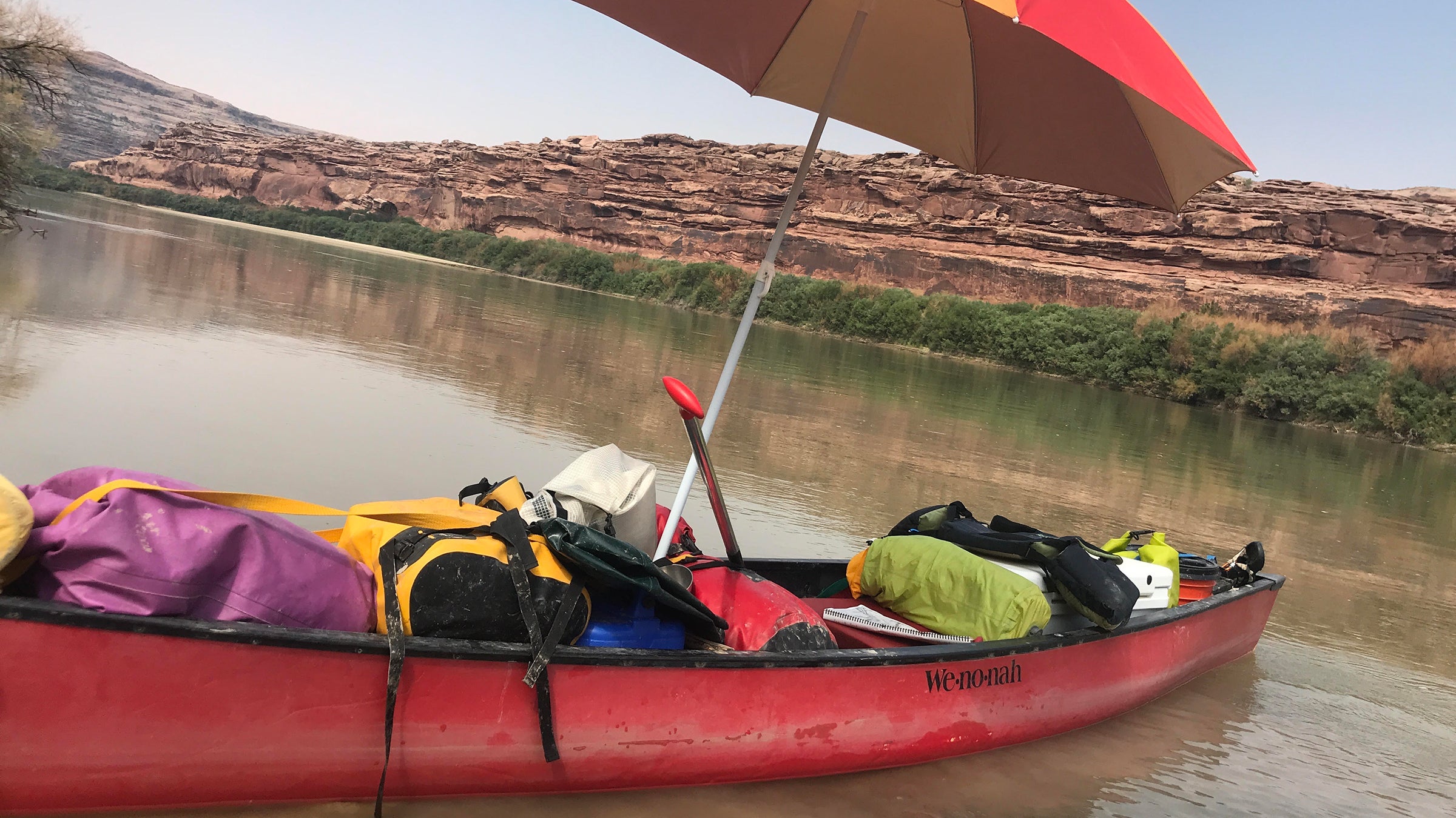 Williams’ canoe, ready for action