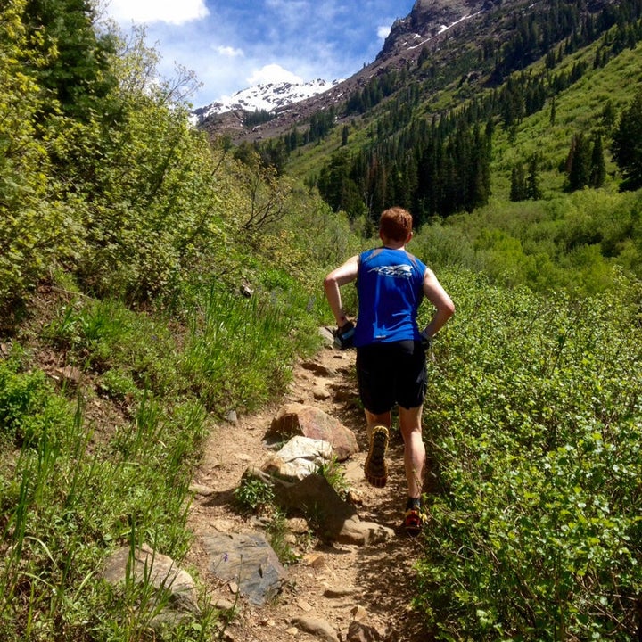 Golden Harper running trails in Utah