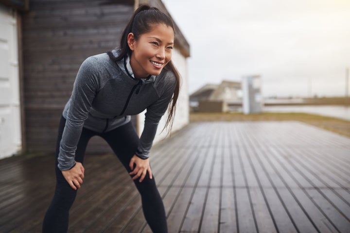 smiling runner