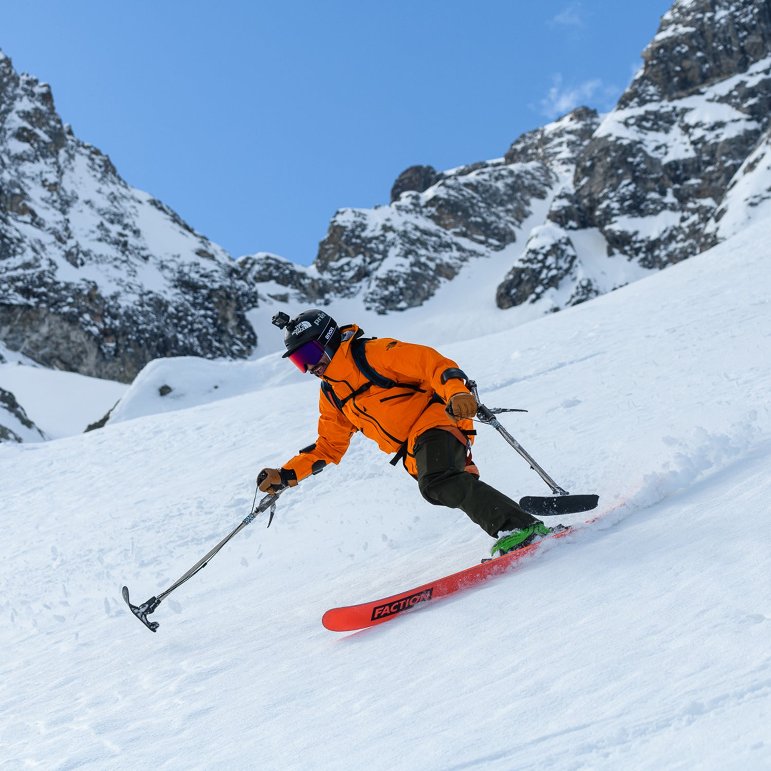 Vasu Sojitra skiing