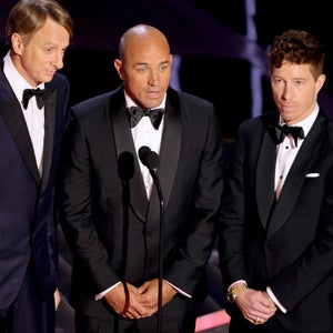 Tony Hawk, Kelly Slater, and Shaun White at the Academy Awards