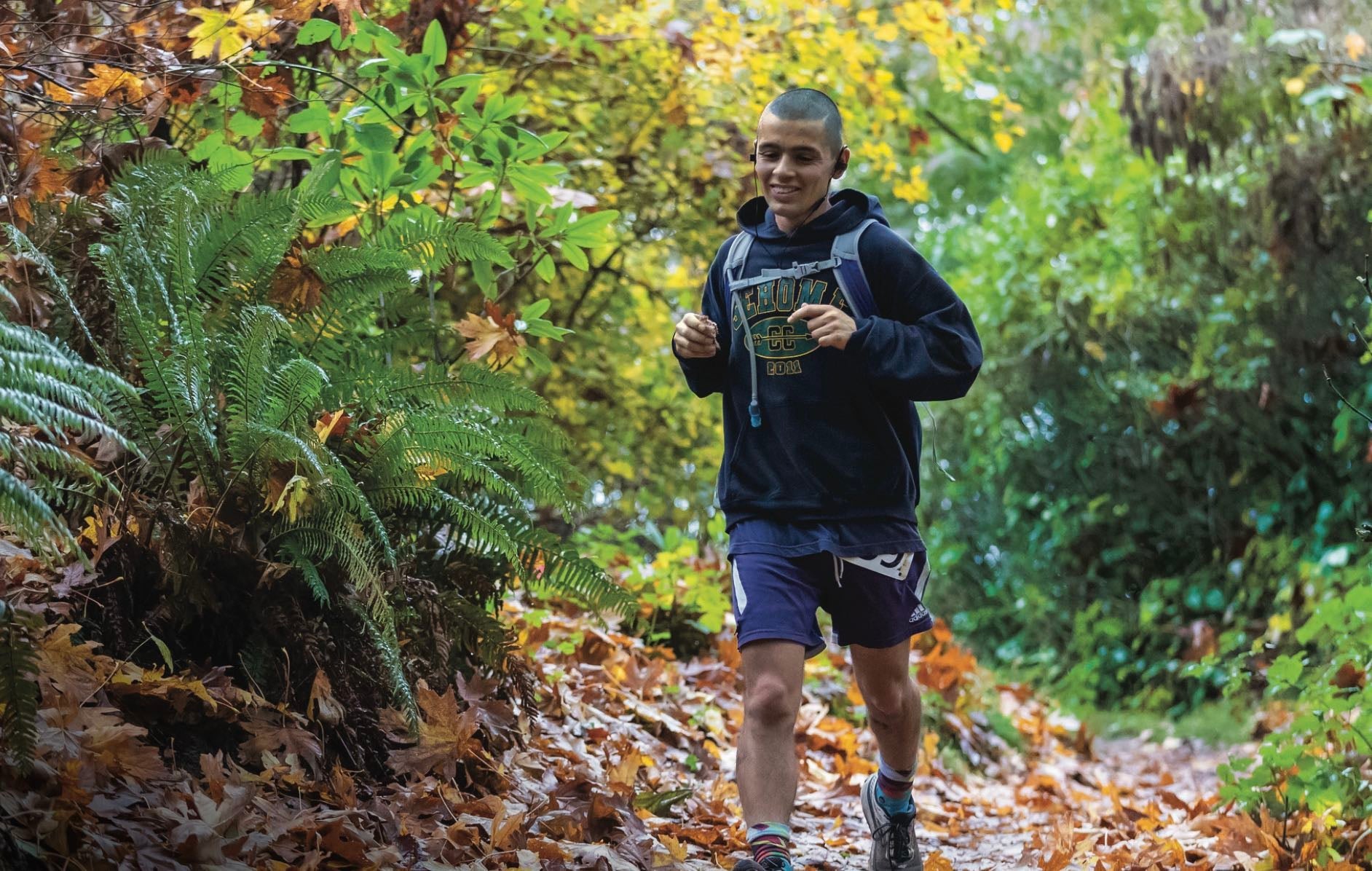 BIPOC runner on a trail