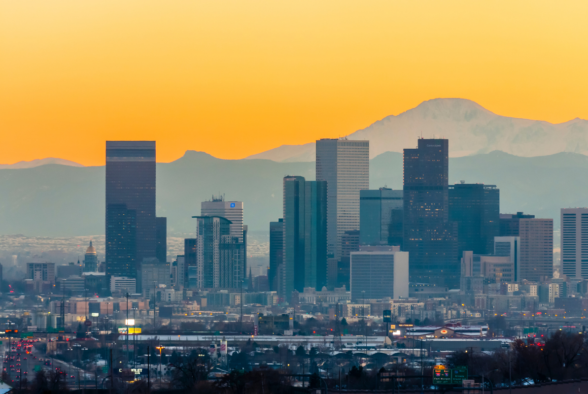 View of Denver, where Outdoor Retailer trade show takes place