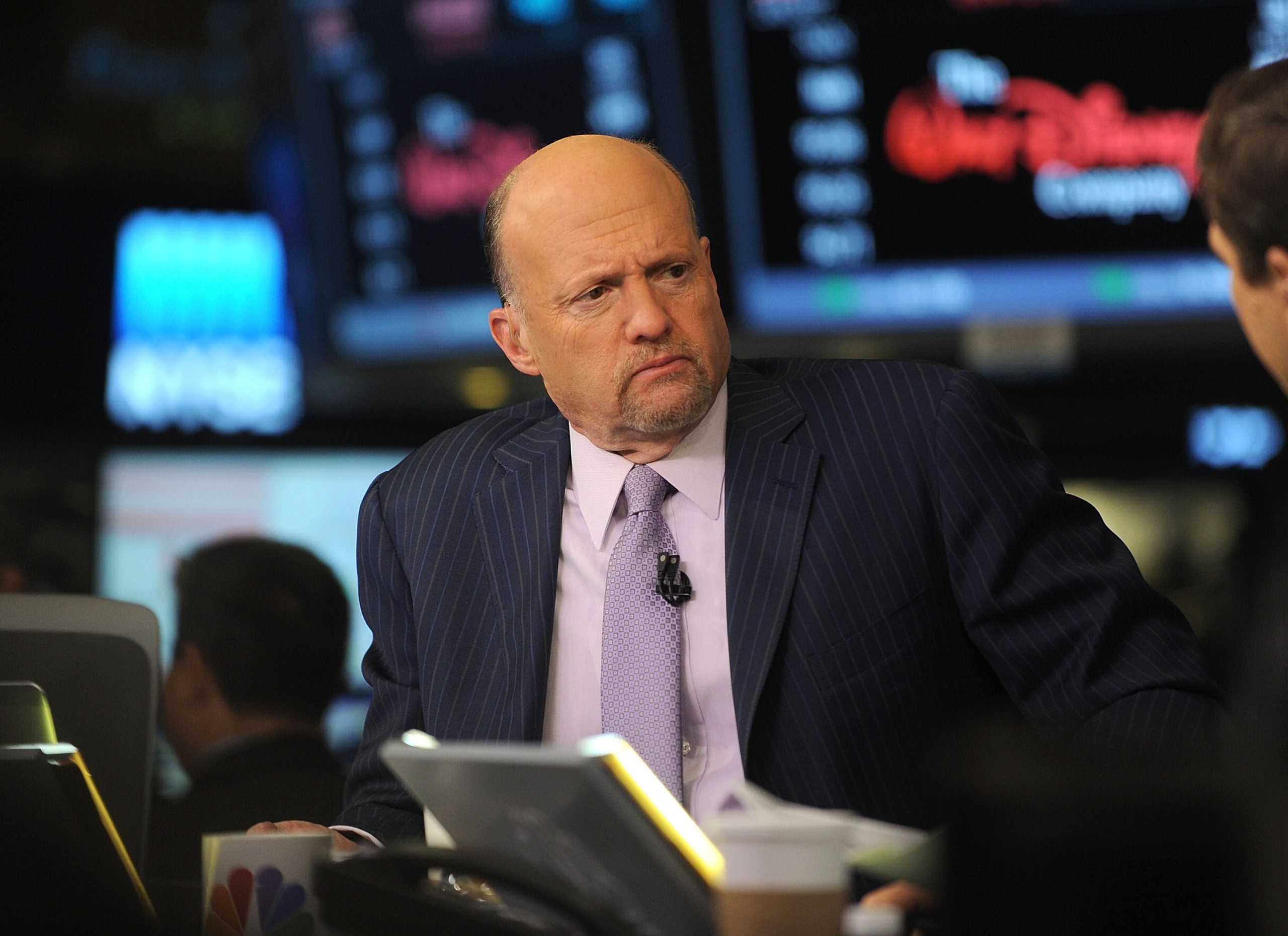 Jim Cramer on set