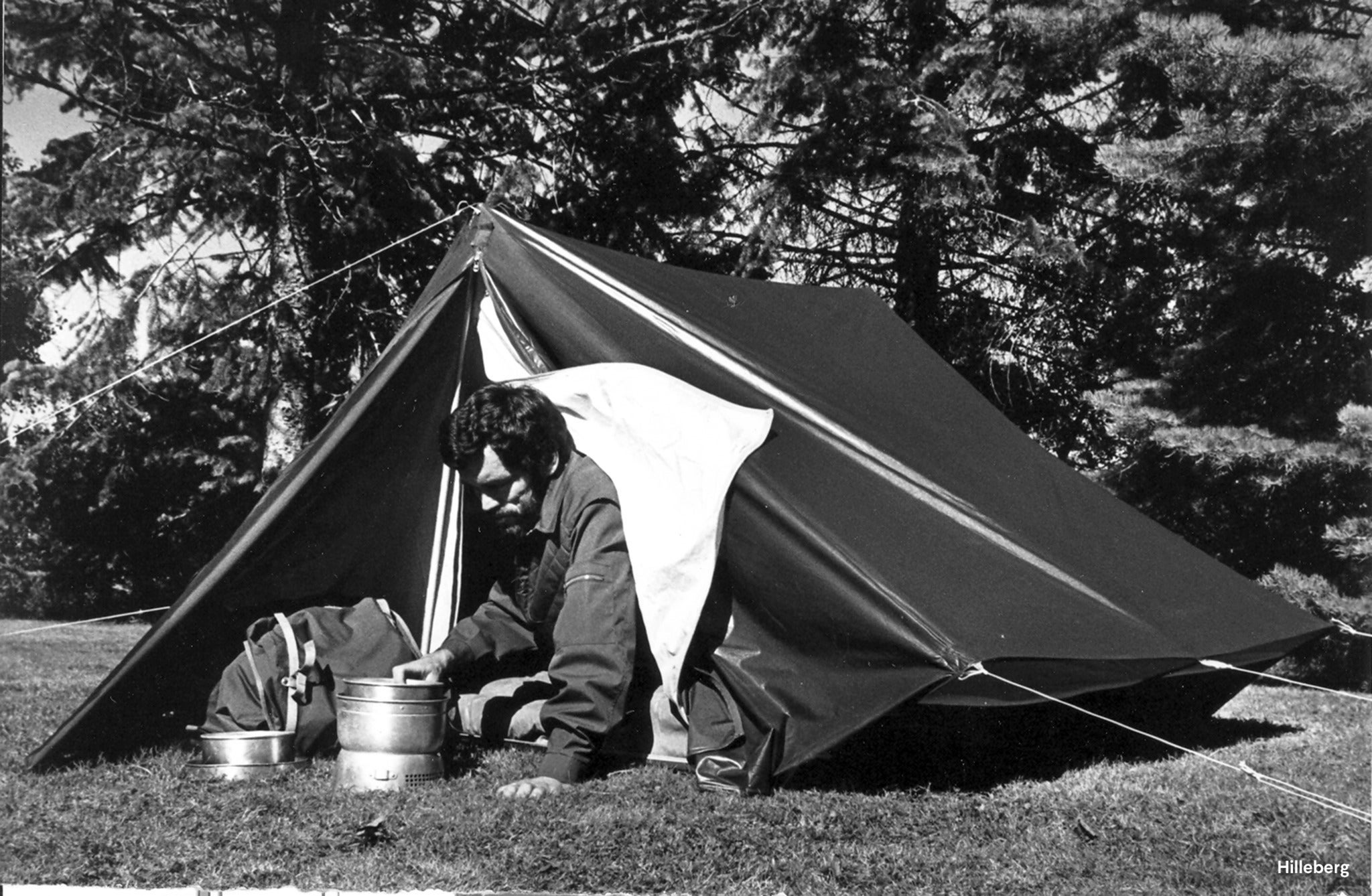 Old photo of a Hilleberg tent