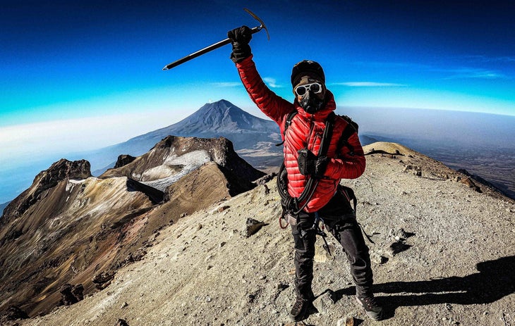 Andrew King on a mountain