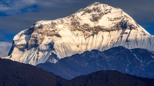Dhaulagiri in the sunlight.