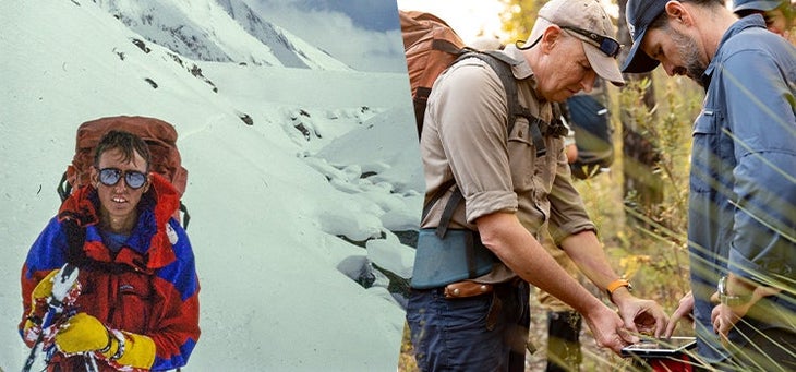 Roland of Sea to Summit as a young man and currently.