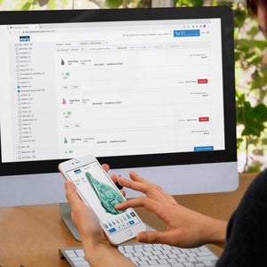 Woman using OR's Digital Marketplace platform