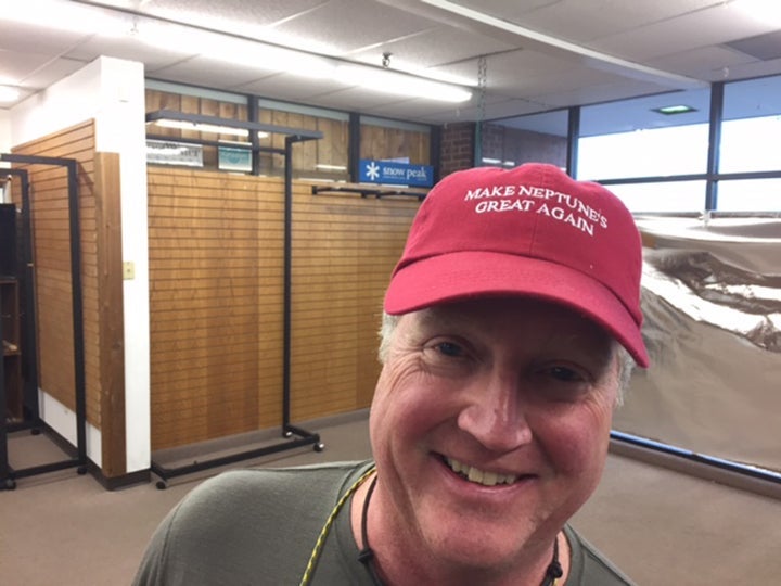 malcolm Neptune Mountaineering, man in red hat