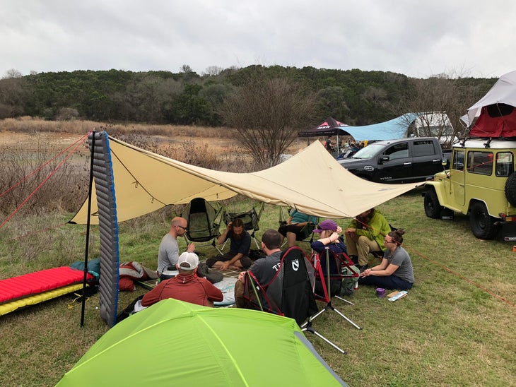 nemo reps clinic rei Nemo Equipment reps clinic REI employees at a campsite in Spicewood, Texas