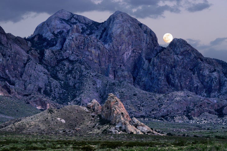 Organs_Mountains-photo-credit-Patrick-J-Alexander Organ Mountains in New Mexico with full moon