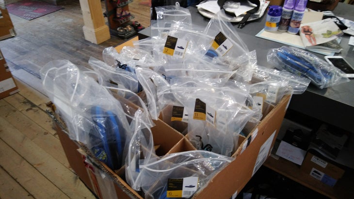 teva sandals plastic bags Teva sandals in plastic bags, excess packaging