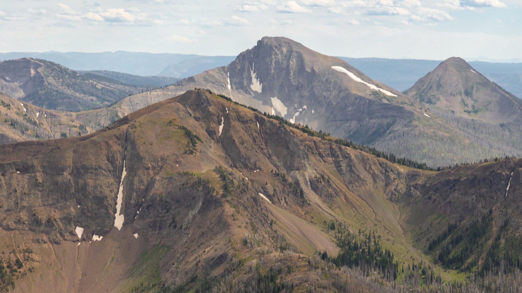 First Peoples Mountain in Yellowstone National Park.