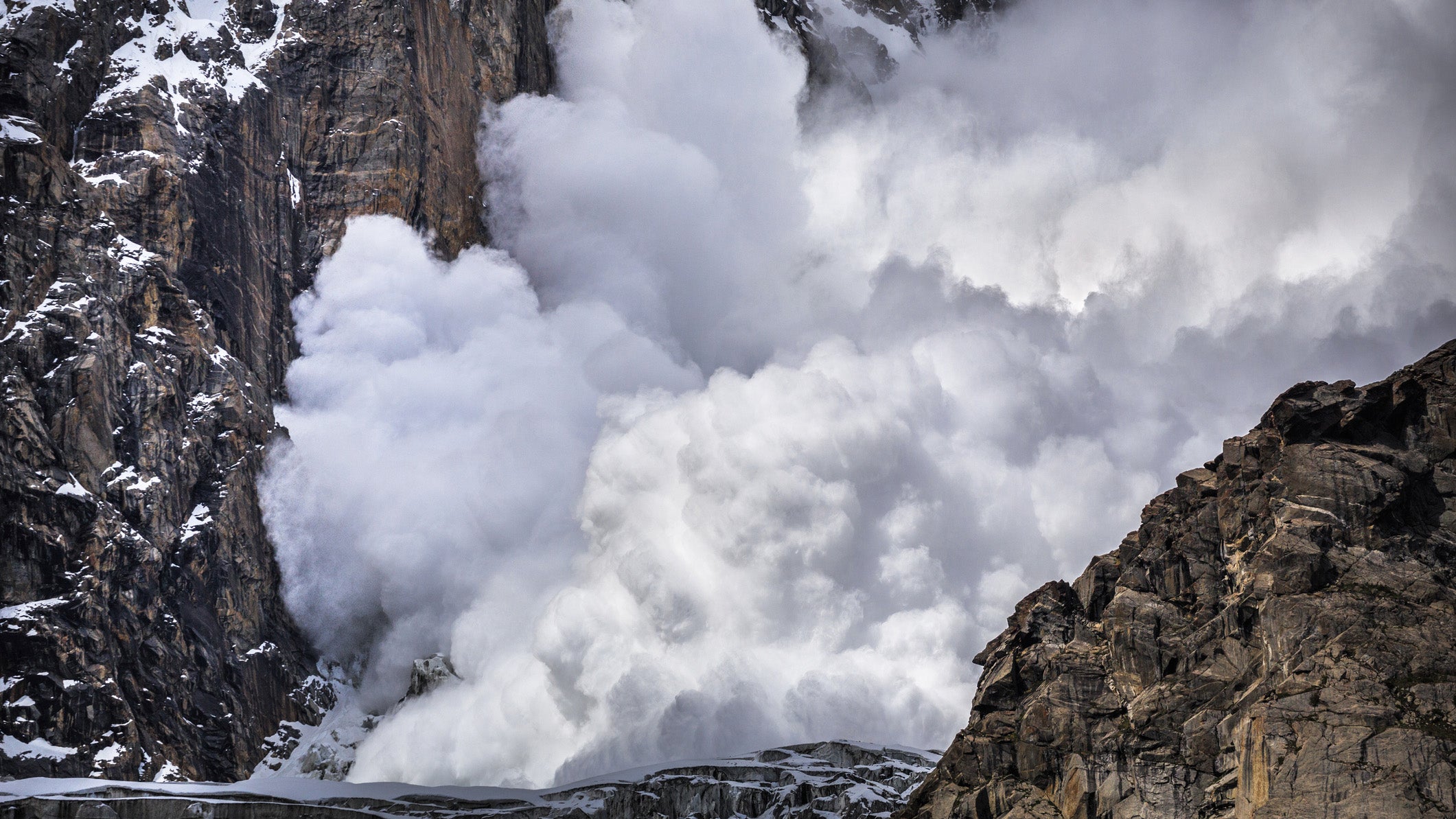 An avalanche in Pakistan.
