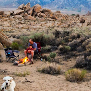 Camping at Alabama Hills in California